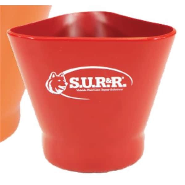 S.U.R. & R. Auto Parts Filter Removal Cups, FC25 Cup Only, Red (4? x 4? x 4?, 14 oz, 400 milliliters) FC25 - main